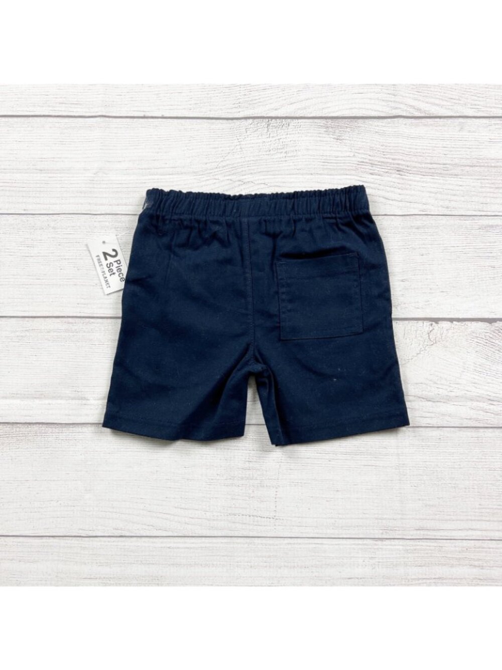 Free Planet Outfit Set 2-Piece Striped Button Up Shirt Shorts NWT 2T - Picture 7 of 7